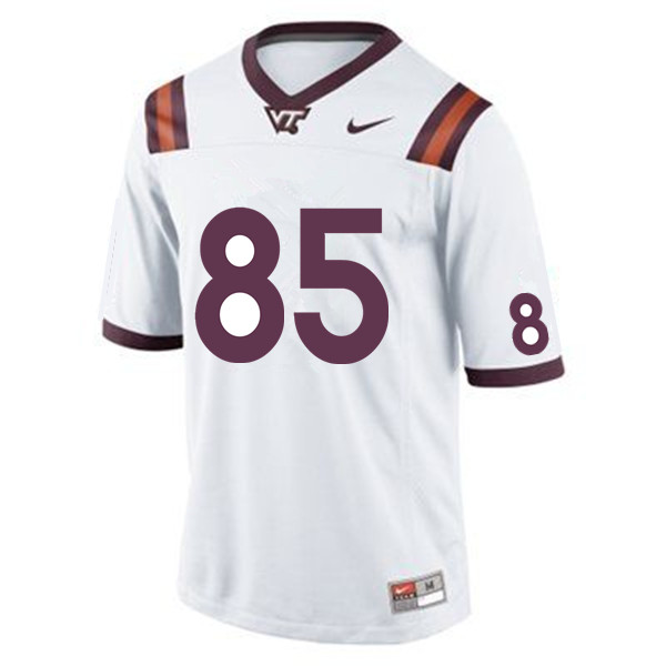 Men #85 CJ Scott Virginia Tech Hokies College Football Jerseys Sale-White - Click Image to Close